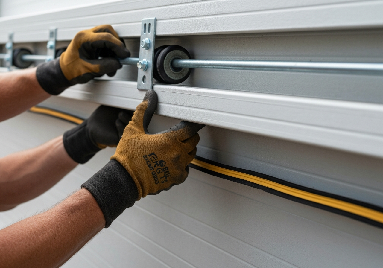 Garage door roller assembly installation in Punta Gorda Isles, FL