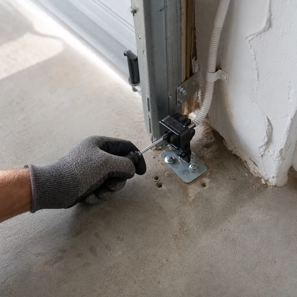 Illustration for garage door sensor repair in Punta Gorda