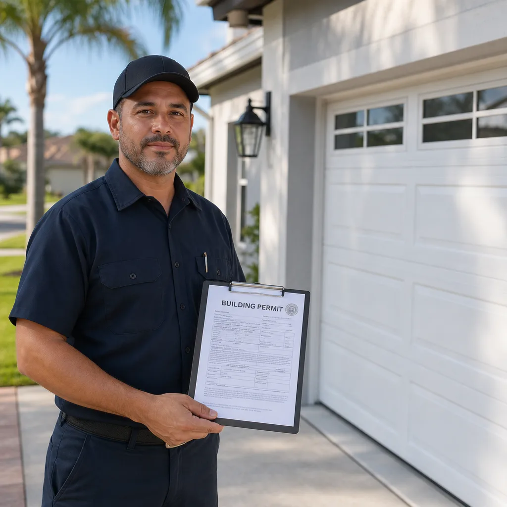Illustration for garage door installation FL